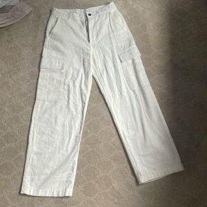 White Cargo Pants